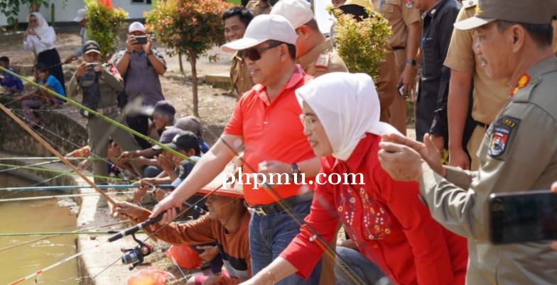 Penjabat Bupati Mesuji Buka Lomba Memancing Dalam Rangka HUT ke-77 RI